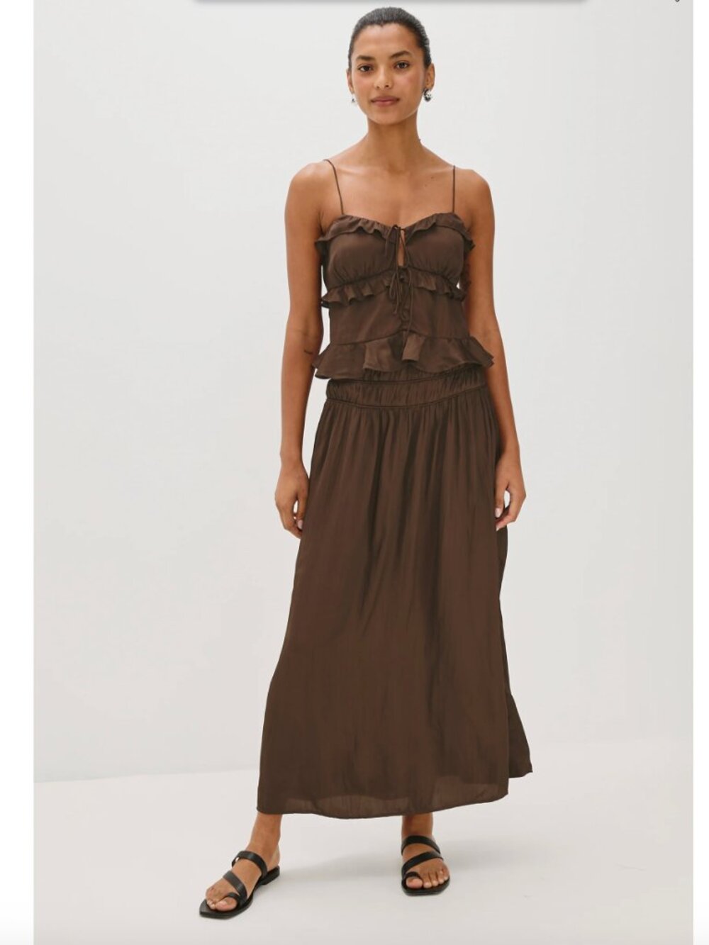 Rails Nara Skirt & Ortona Tank Top Matching Set in Brown